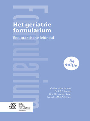 cover image of Het geriatrie formularium